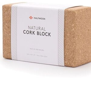 Halfmoon Natural Cork  Yoga Block
